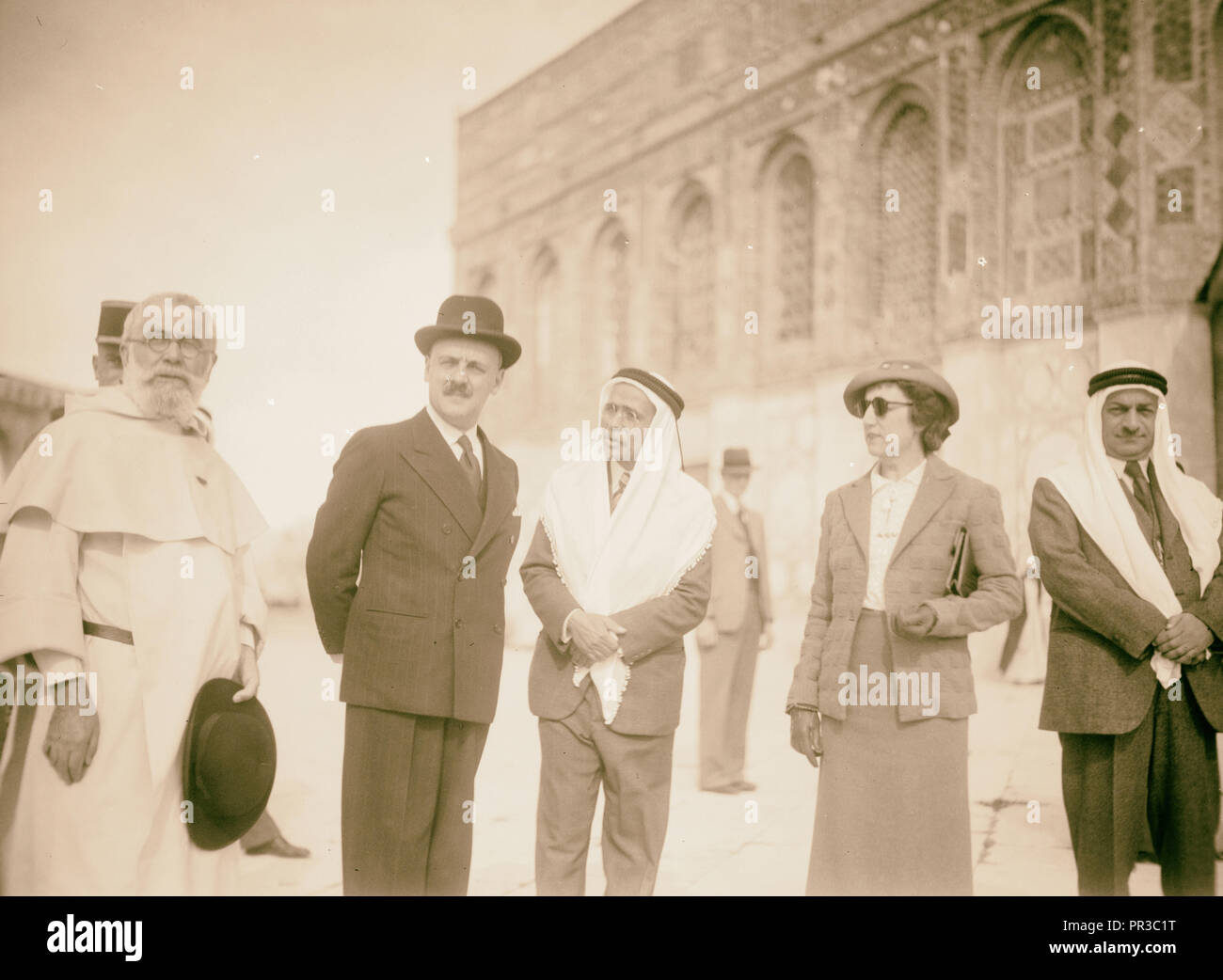 Französischen Hohen Kommissar für Syrien Besuche der Tempel in Jerusalem, 07.11.18, "39. Seiner Exzellenz (d. h., Seine Exzellenz) Stockfoto