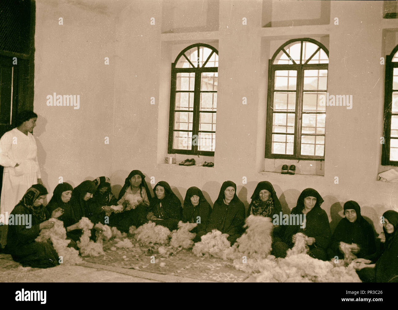 Women's Institute, eine Gruppe von Frauen aufnehmen wolle. 1934, Jerusalem, Israel Stockfoto