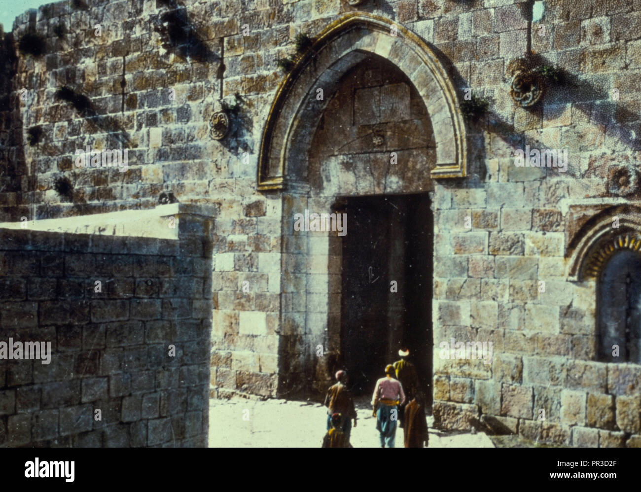 Jerusalem. Zion Gate. 1950, Jerusalem, Israel Stockfoto