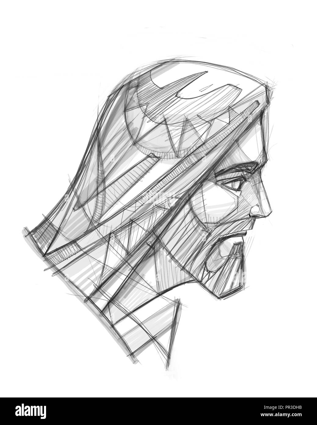 Pencil drawing of jesus Ausgeschnittene Stockfotos und -bilder - Alamy