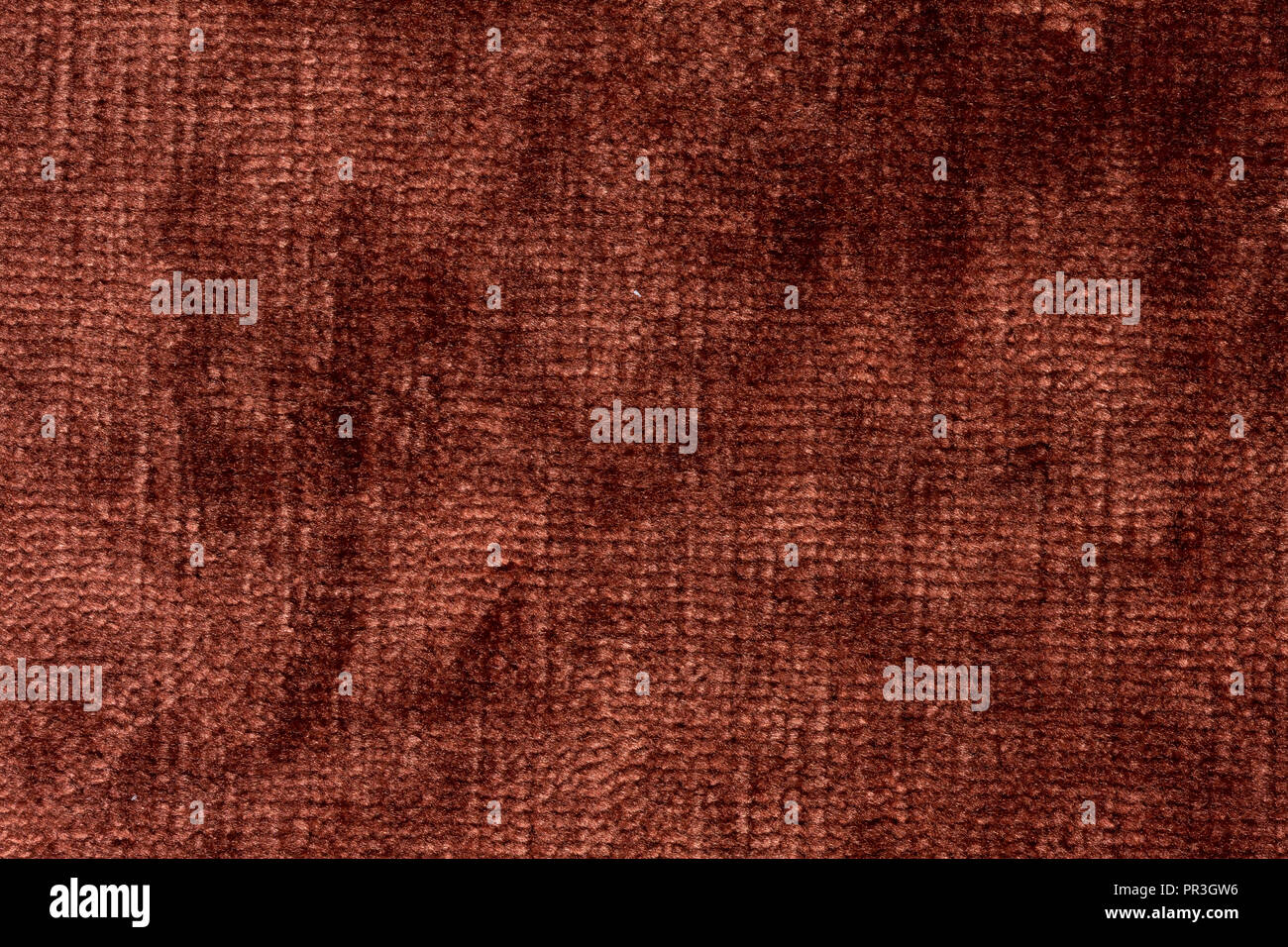 Nur weiche gesättigten Braun velvet Textur auf Makro. Stockfoto