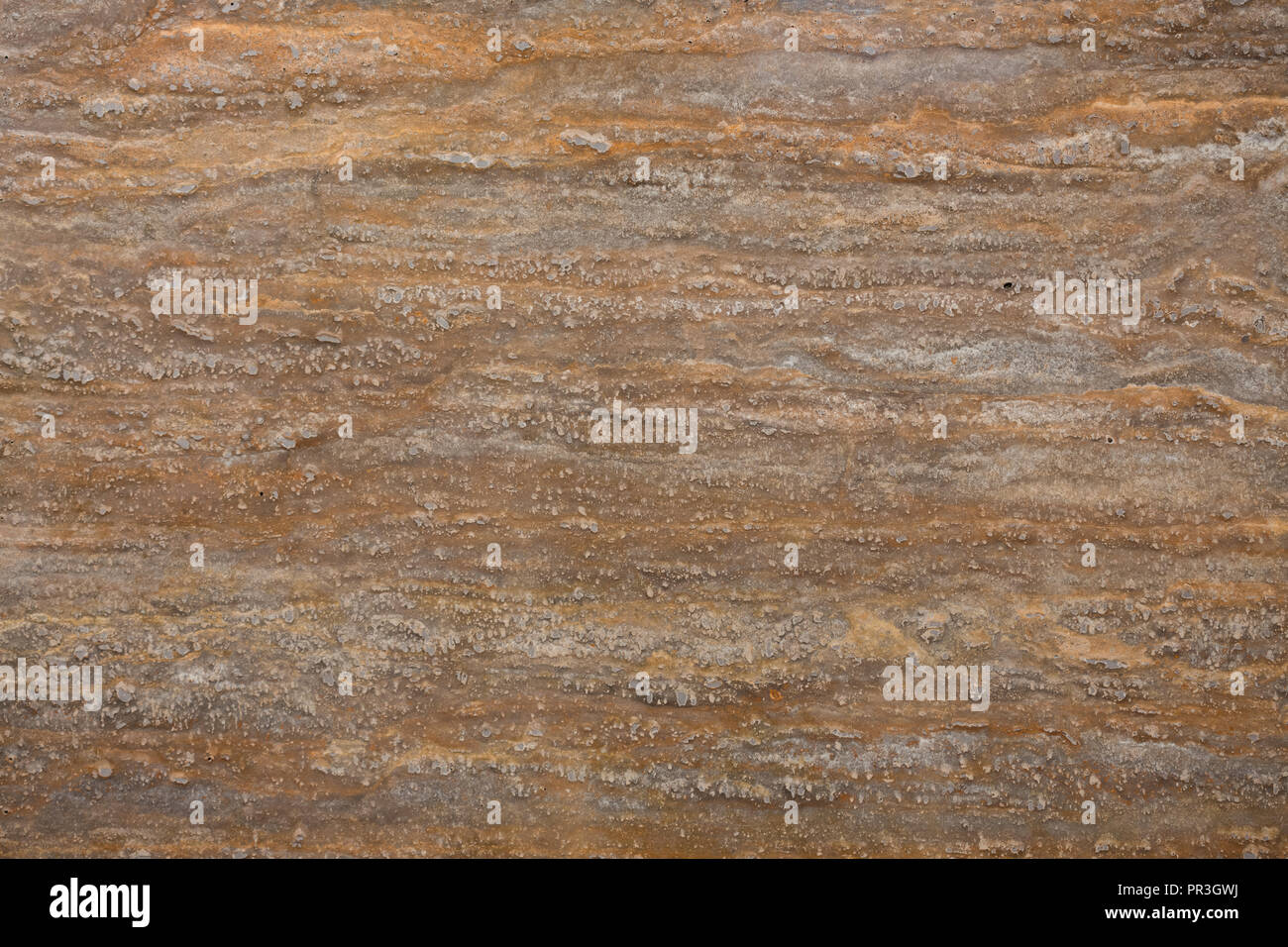 Travertin Textur auf Makro für die neue Planung. Stockfoto