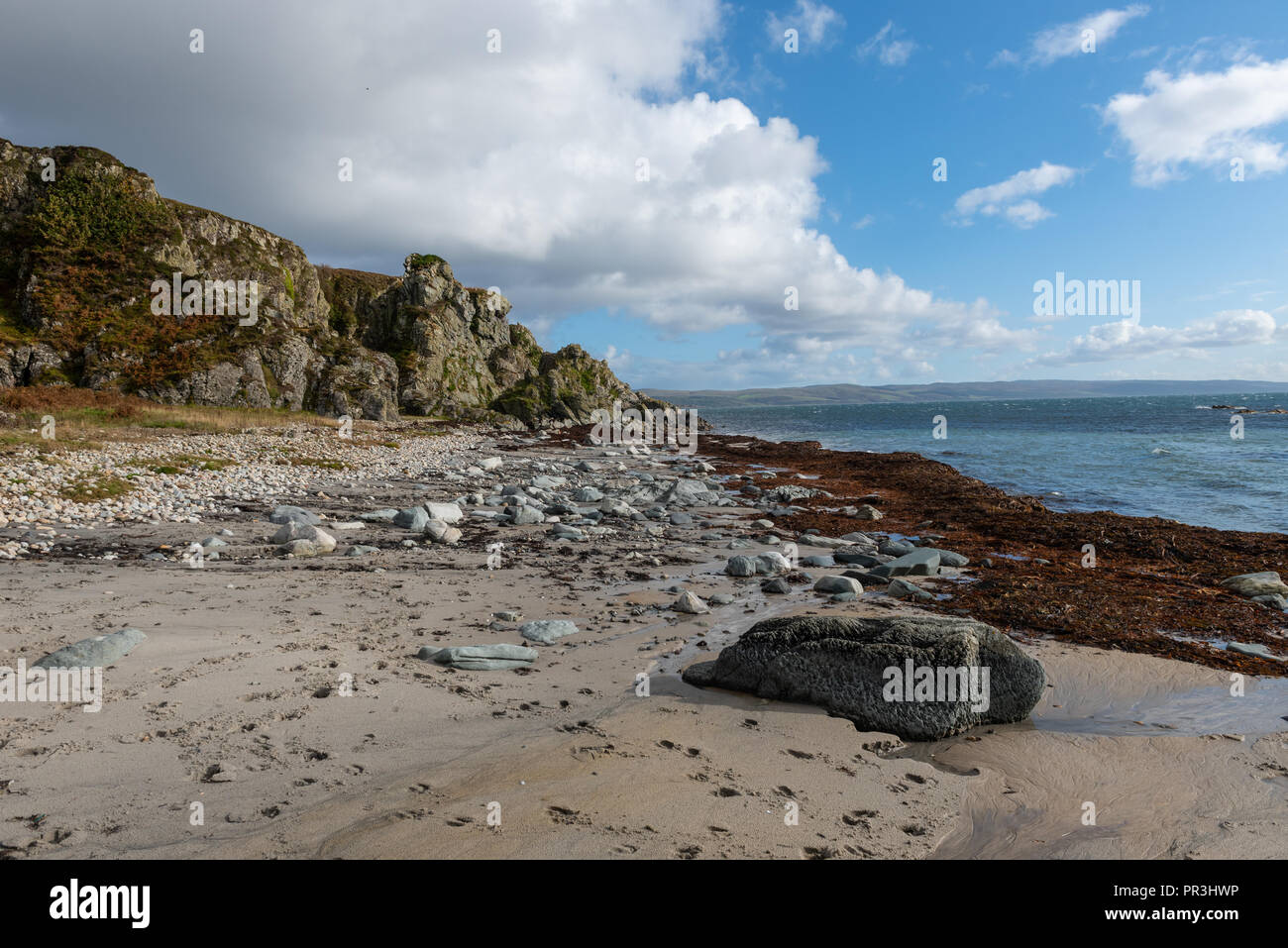Der Küstenlinie bei Kilberry auf dem Mull von Kintyre Argyll in Schottland Stockfoto