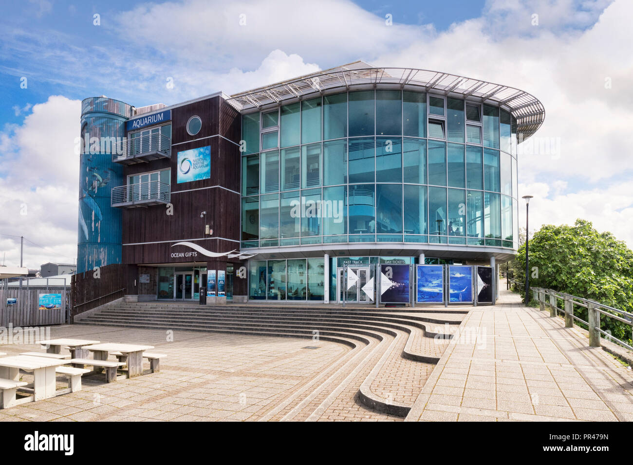 2. Juni 2018: Plymouth, Devon, Großbritannien - Das National Marine Aquarium. Stockfoto