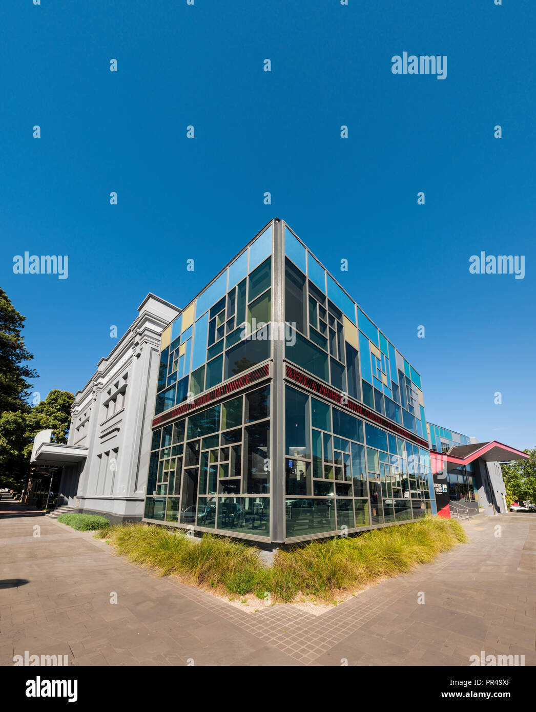 Leuchtturm Theater oder Warrnambool Performing Arts Center, Liebig Street, Warrnambool, Shipwreck Coast, Great Ocean Road, Victoria, Australien. Stockfoto