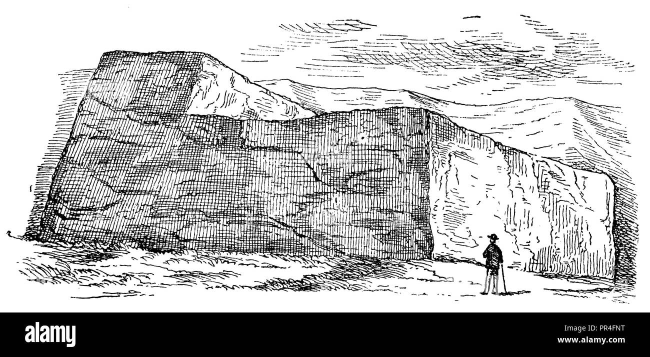 Erratische Block aus der so genannten "Eiszeit, anonym 1890 Stockfoto