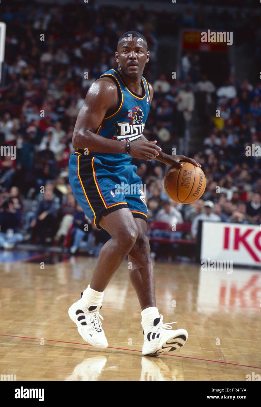 Joe Dumars der Detroit Pistons. Jahreszeit 1997-1998 Stockfoto