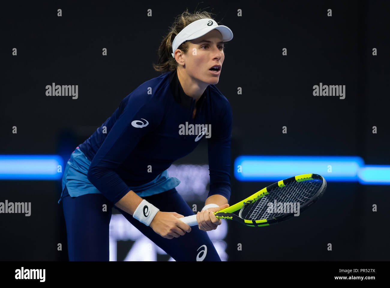September 29, 2018 - Johanna Konta von Großbritannien in Aktion bei Ihrem auftaktspiel an der China Open 2018 WTA Premier Pflichtfeld Tennis Turnier Quelle: AFP 7/ZUMA Draht/Alamy leben Nachrichten Stockfoto