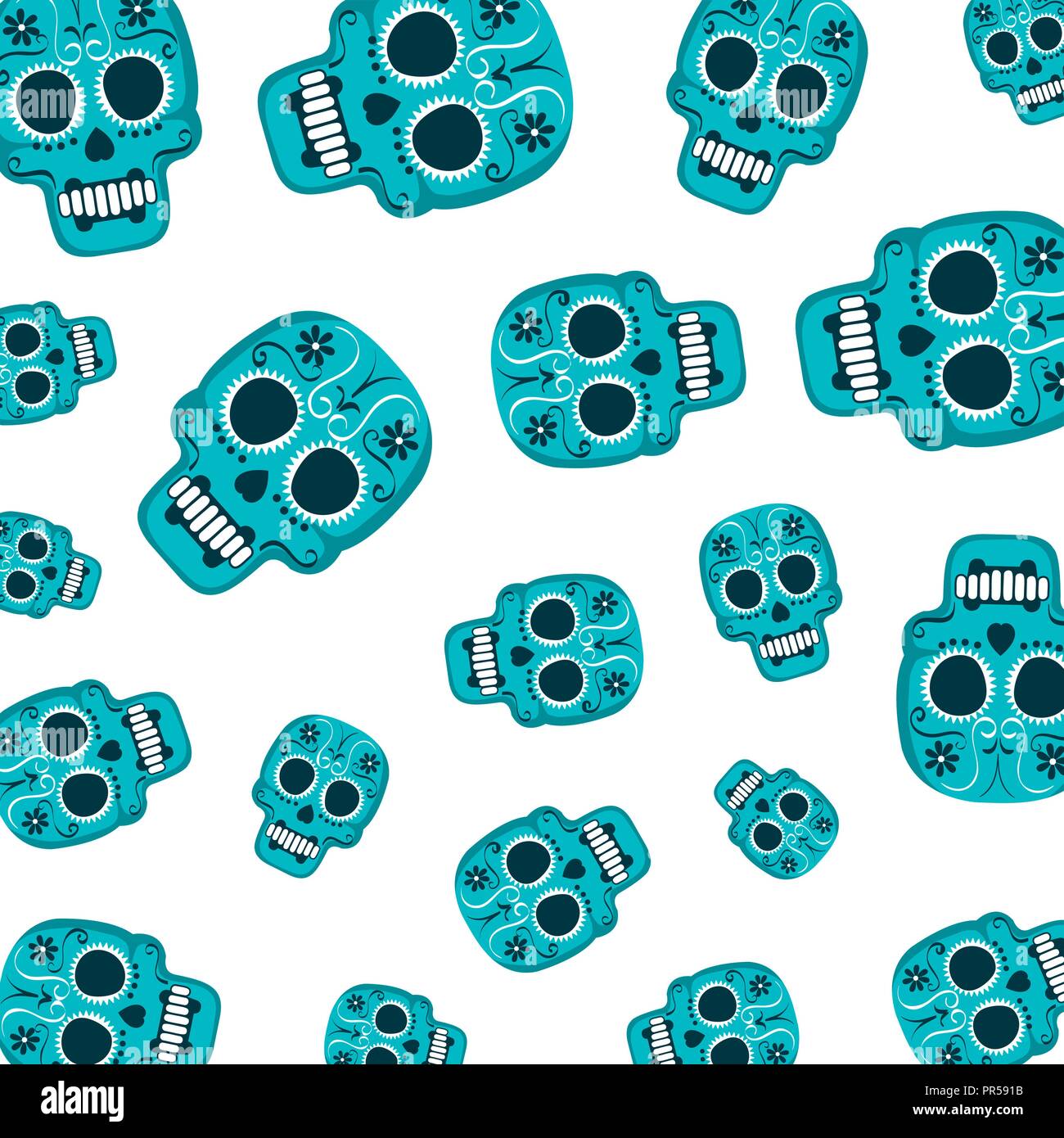 Maske des Santa Tod Muster Vector Illustration Design Stock Vektor