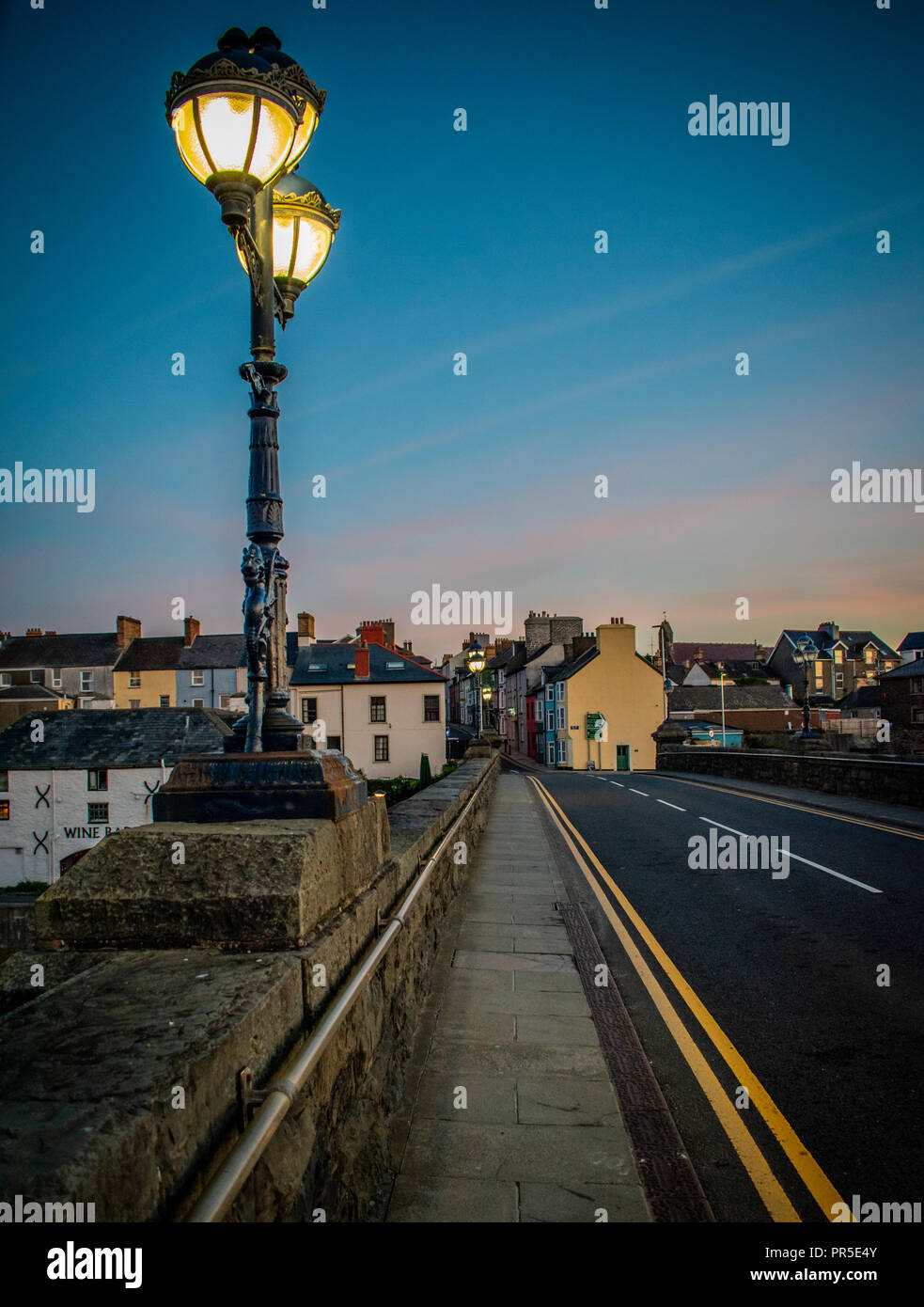 Trefechan Brücke bei Sonnenaufgang Aberystwyth Stockfoto