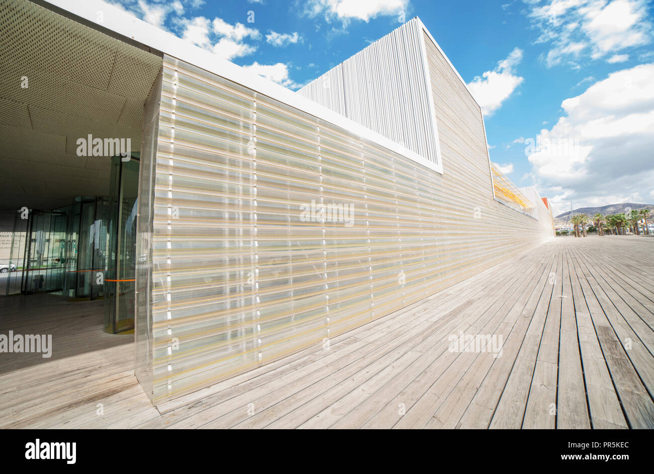 Cartagena, Spanien - 14. September 2018: Auditorium und Konferenzsaal El Batel, nahe dem Hafen von Cartagena, Spanien Stockfoto