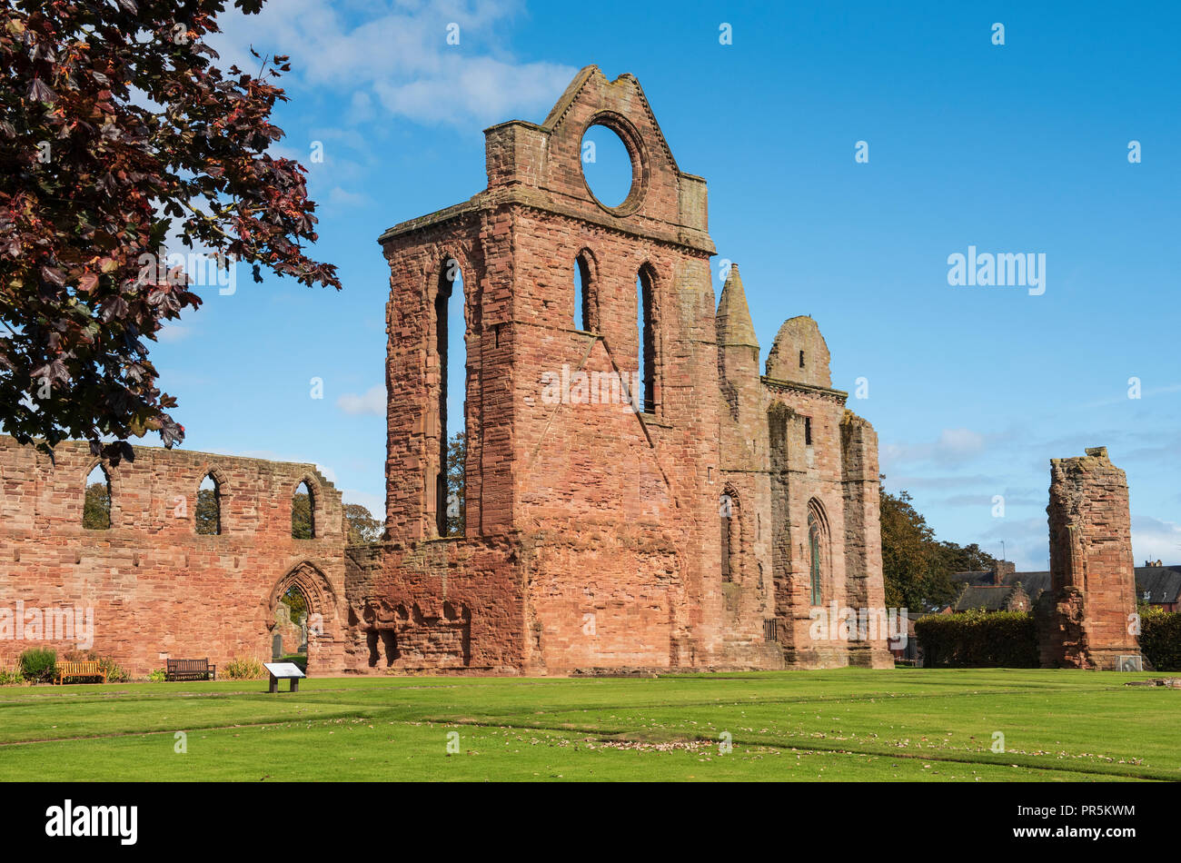 Arbroath Abbey, Arbroath, Angus, Schottland. Stockfoto
