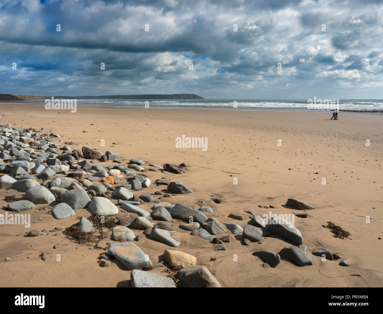 Porth Neigwl, auch in Englischer Sprache als "Hell's Mouth" Llŷn Halbinsel im Norden von Wales bekannt Stockfoto