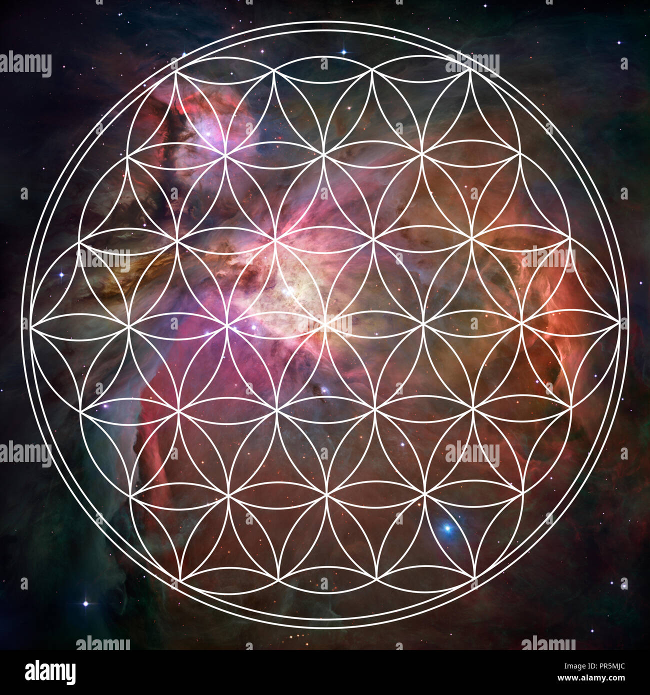 Heilige Geometrie spirituellen Mandalas Bild Stockfoto