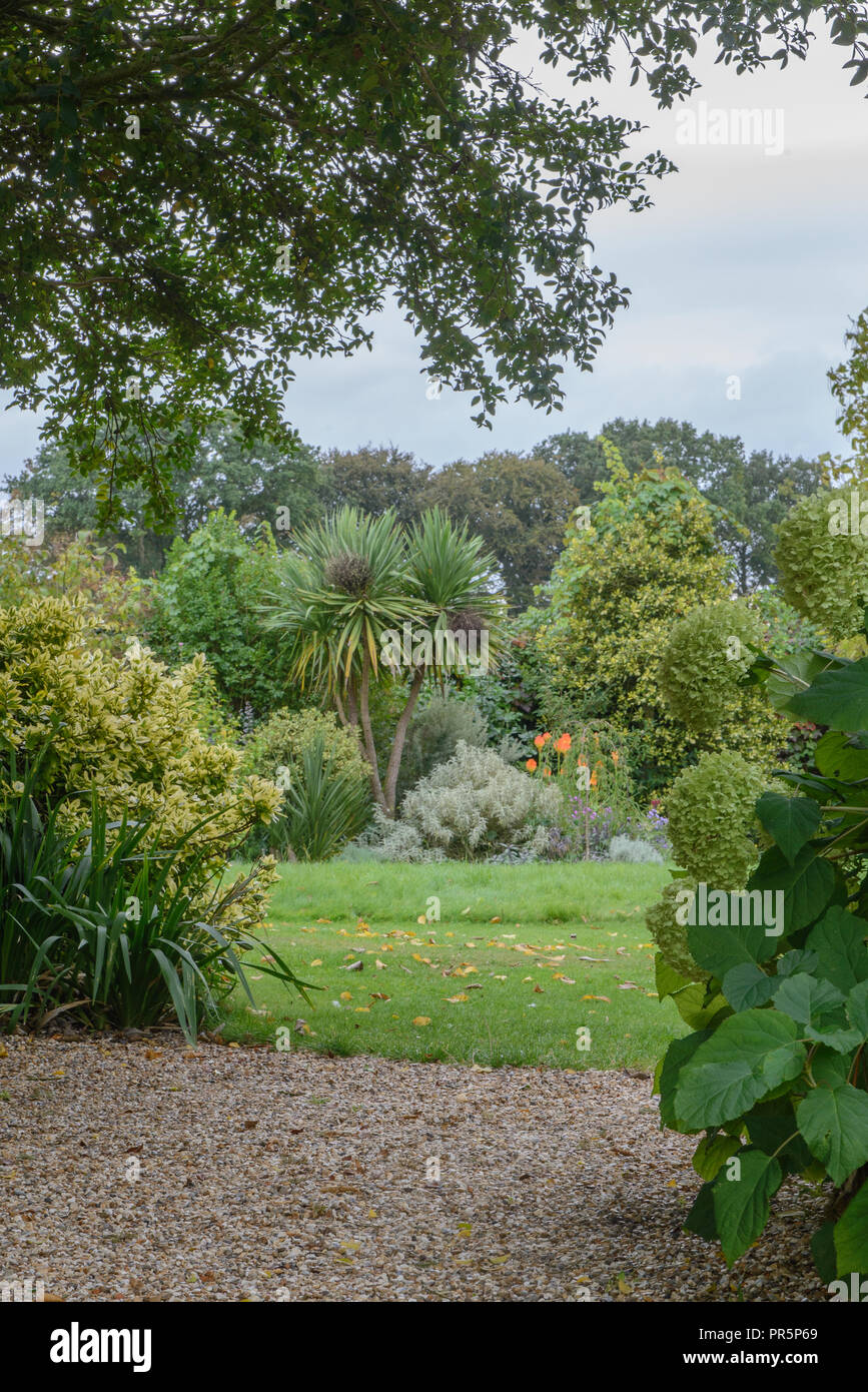 Von den Garten Ziergarten konvertiert von Joyce Robinson, der an denmans von 1946-94 lebte, und von einem der weltweit am meisten Einfl neu gestaltet Stockfoto