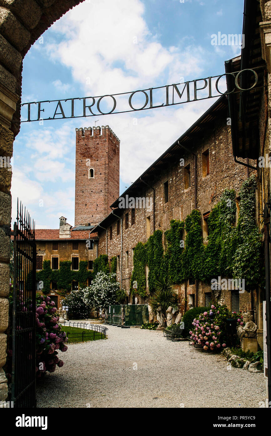 Italien Venetien Verona Olimpic Theater Stockfoto