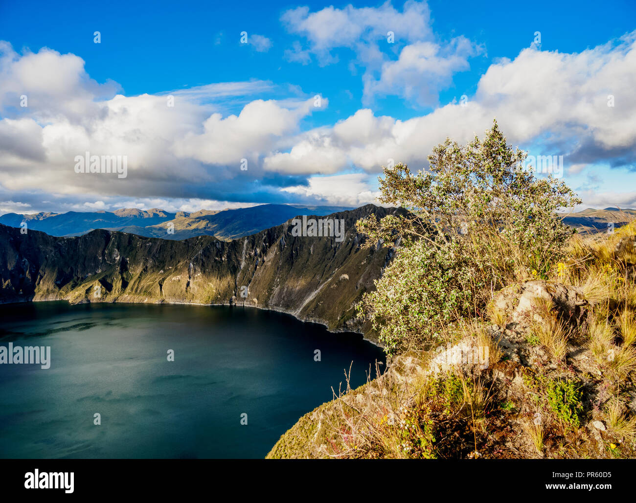 See Quilotoa, Provinz Cotopaxi, Ecuador Stockfoto