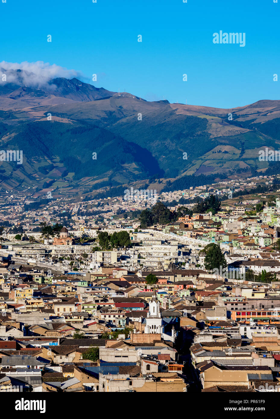 Stadtbild von Quito, in der Provinz Pichincha, Ecuador Stockfoto