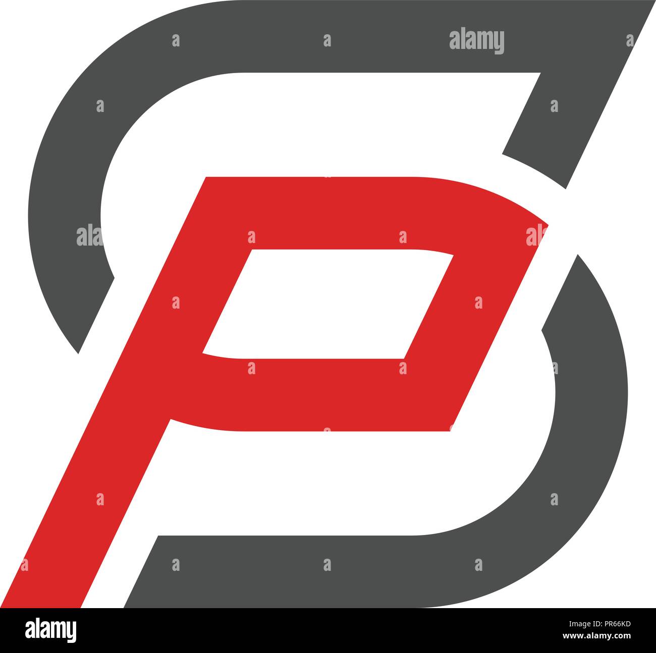 Sp schreiben logo design vector illustration vorlage schreiben logo