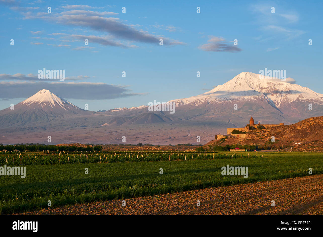 Armenien, Ararat Region, Kloster Khor Virap Stockfoto