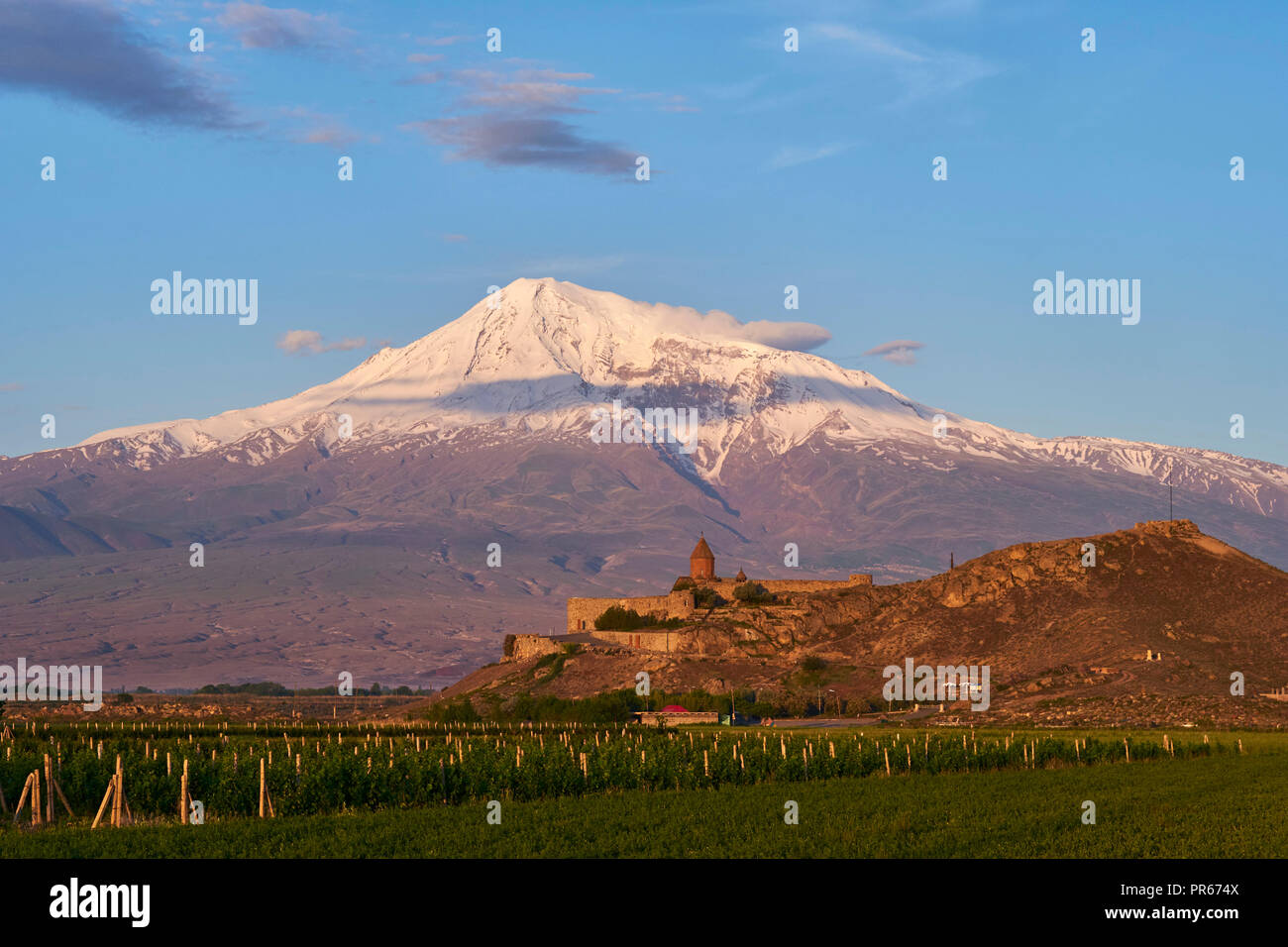 Armenien, Ararat Region, Kloster Khor Virap Stockfoto