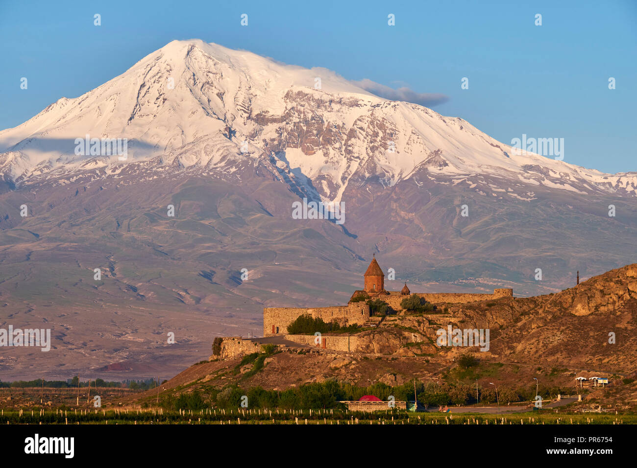 Armenien, Ararat Region, Kloster Khor Virap Stockfoto