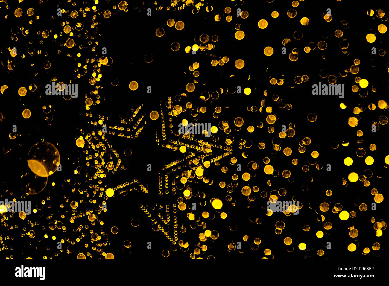 Bokeh: Tanzabende in Glitzer und Sterne Stockfoto