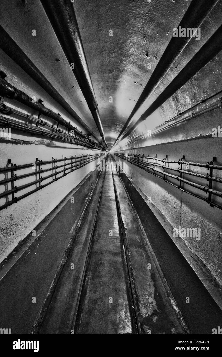Die Maginot-linie, Ligne Maginot-Fort de Schoenenbourg (Alsace-France) Weltkrieg Geschichte Verteidigung gegen NS-Deutschland Hitler Stockfoto