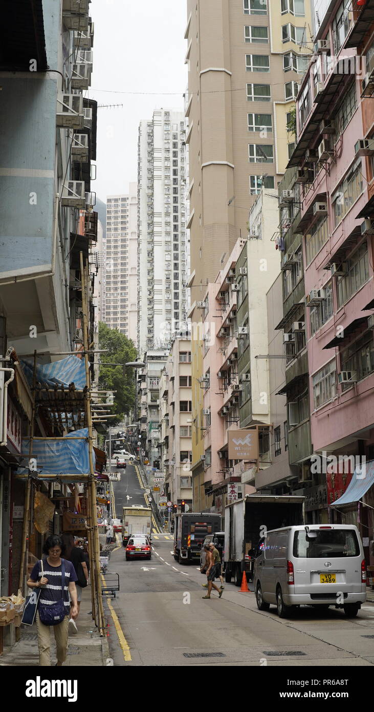 Straßen von Hong Kong 2018 Stockfoto