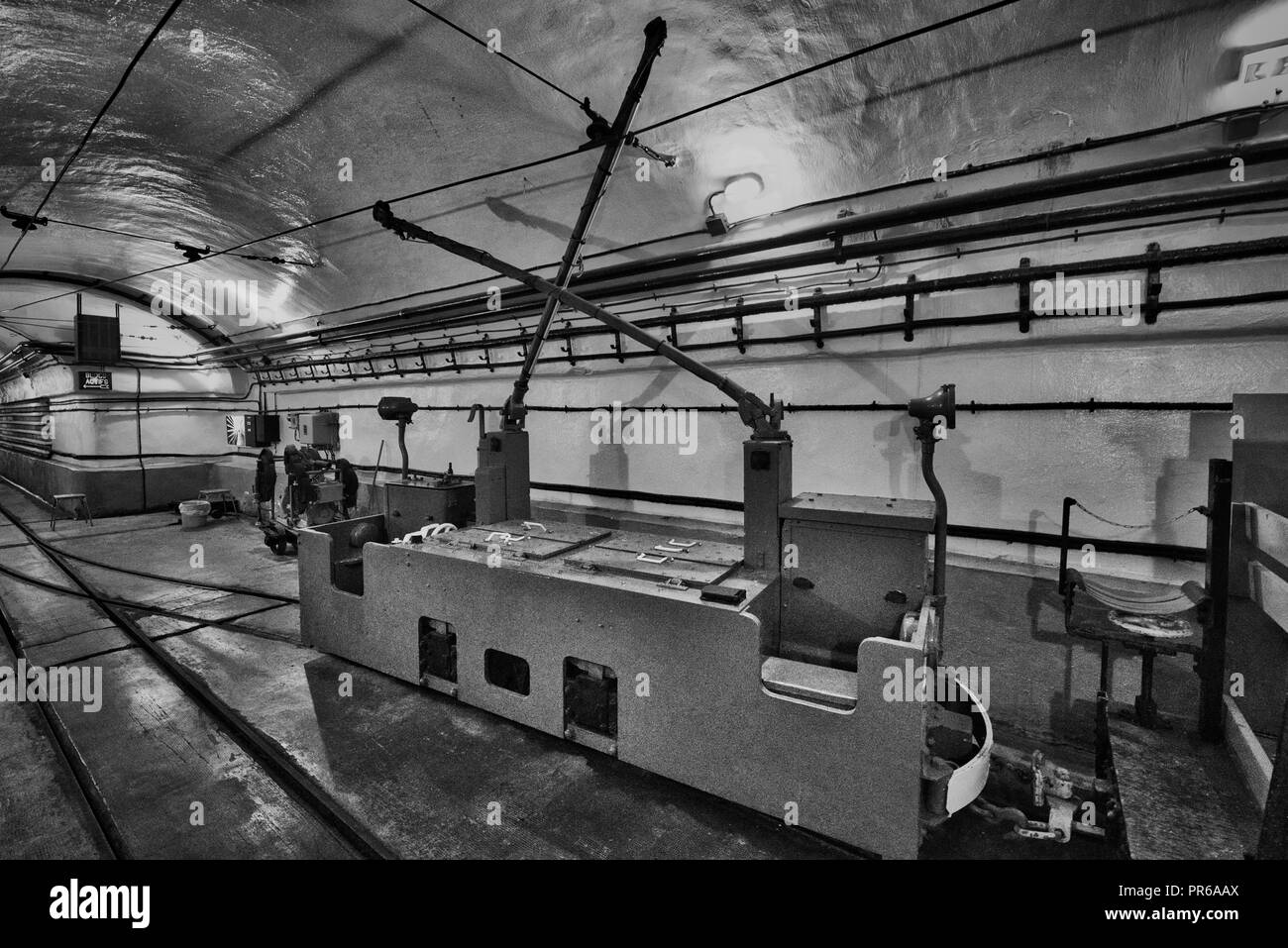 Die Maginot-linie, Ligne Maginot-Fort de Schoenenbourg (Alsace-France) Weltkrieg Geschichte Verteidigung gegen NS-Deutschland Hitler Stockfoto