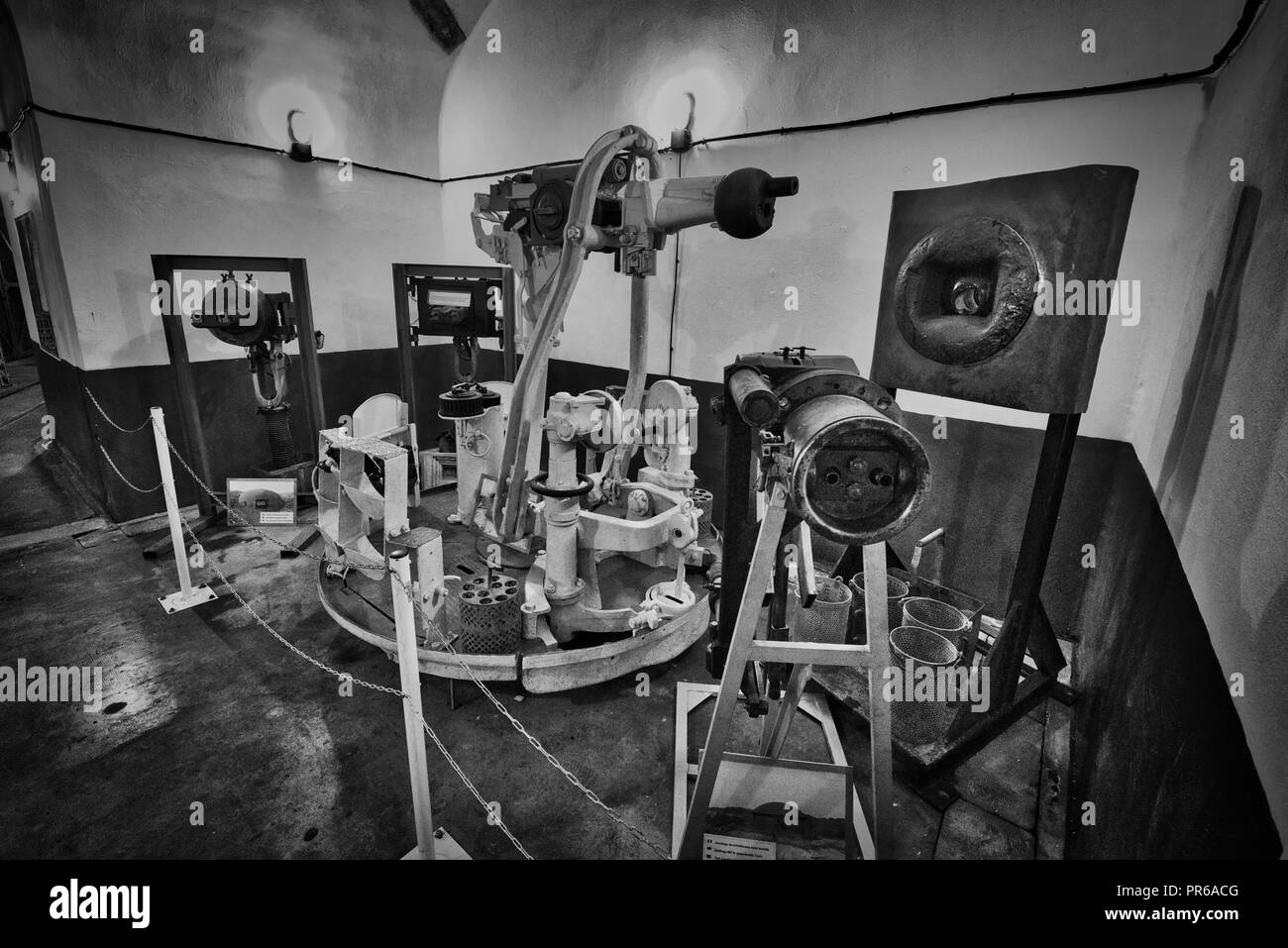 Die Maginot-linie, Ligne Maginot-Fort de Schoenenbourg (Alsace-France) Weltkrieg Geschichte Verteidigung gegen NS-Deutschland Hitler Stockfoto