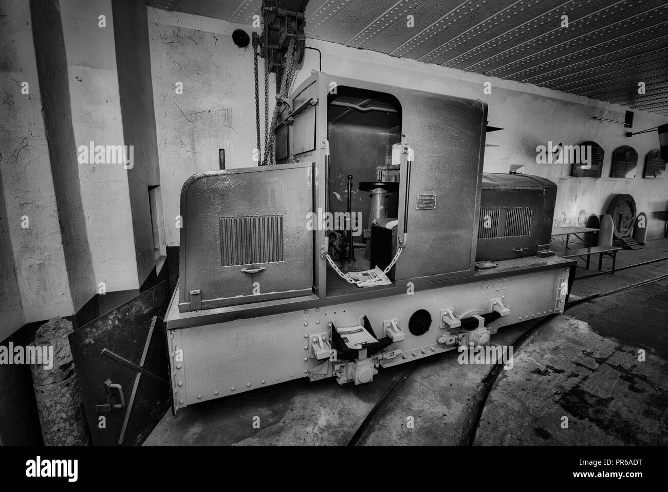 Die Maginot-linie, Ligne Maginot-Fort de Schoenenbourg (Alsace-France) Weltkrieg Geschichte Verteidigung gegen NS-Deutschland Hitler Stockfoto