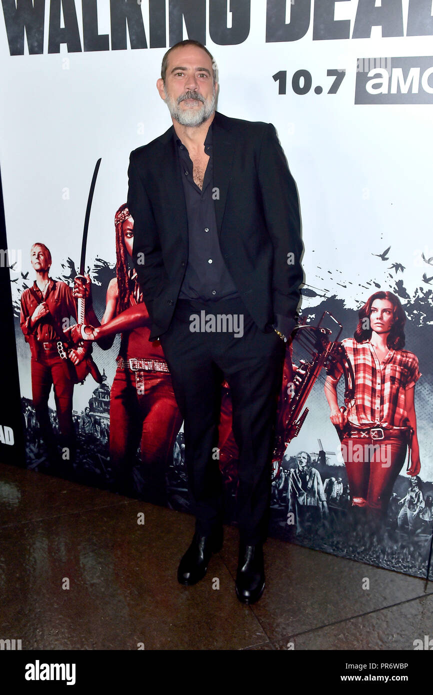 Jeffrey Dean Morgan an der AMC "The Walking Dead" Season 9 Premiere auf der DGA-Theater am 27. September 2018 in Los Angeles, Kalifornien. Stockfoto