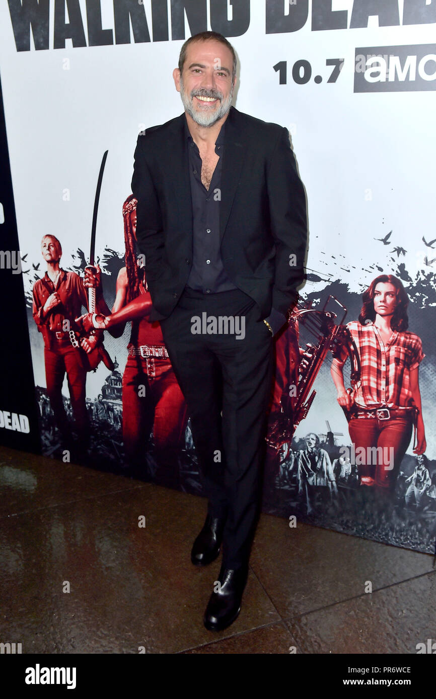 Jeffrey Dean Morgan an der AMC "The Walking Dead" Season 9 Premiere auf der DGA-Theater am 27. September 2018 in Los Angeles, Kalifornien. Stockfoto