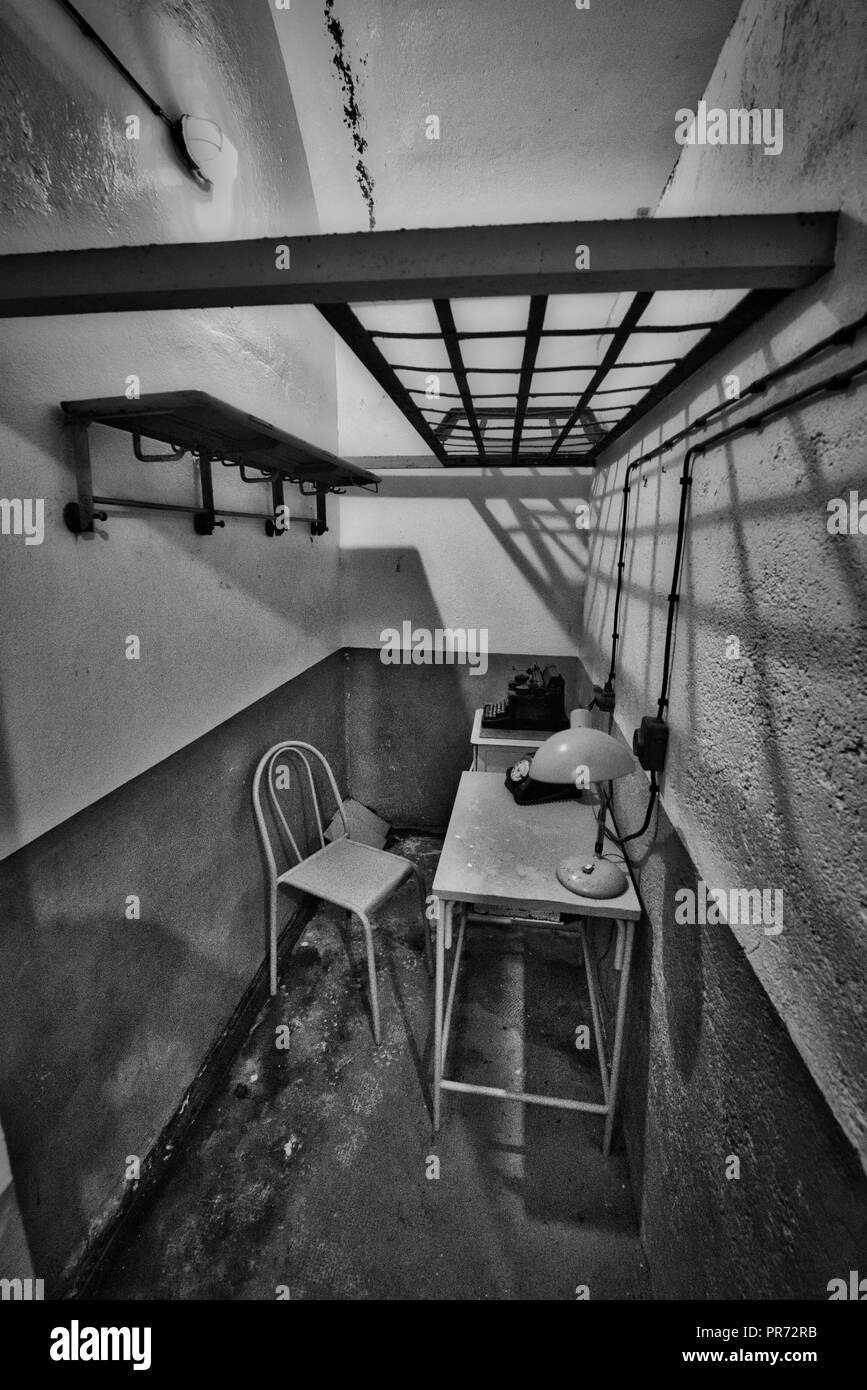 Die Maginot-linie, Ligne Maginot-Fort de Schoenenbourg (Alsace-France) Weltkrieg Geschichte Verteidigung gegen NS-Deutschland Hitler Stockfoto