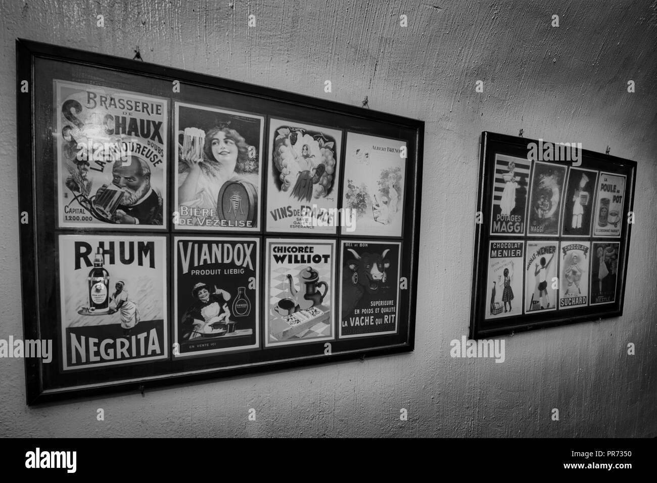 Die Maginot-linie, Ligne Maginot-Fort de Schoenenbourg (Alsace-France) Weltkrieg Geschichte Verteidigung gegen NS-Deutschland Hitler Stockfoto