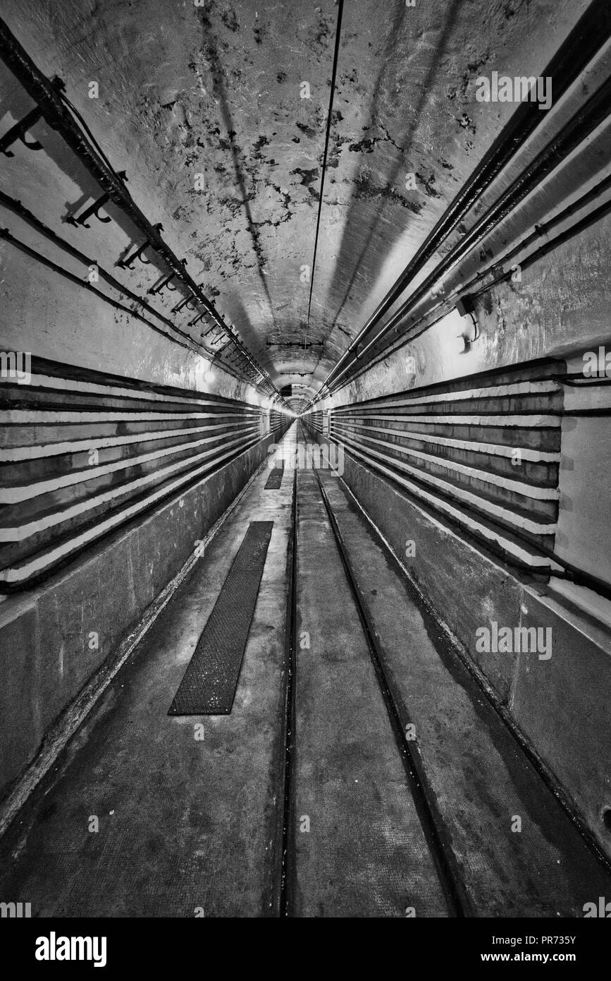 Die Maginot-linie, Ligne Maginot-Fort de Schoenenbourg (Alsace-France) Weltkrieg Geschichte Verteidigung gegen NS-Deutschland Hitler Stockfoto