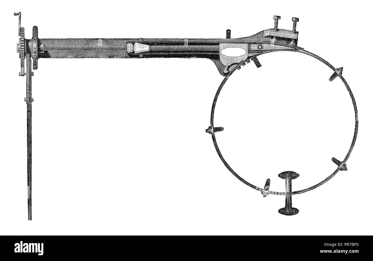 19 Abbildung: Reifen setter Westen. In "Die praktische Zeitschrift, eine Illustrierte Cyclopedia von Industrial News, Erfindungen und Im veröffentlicht. Stockfoto