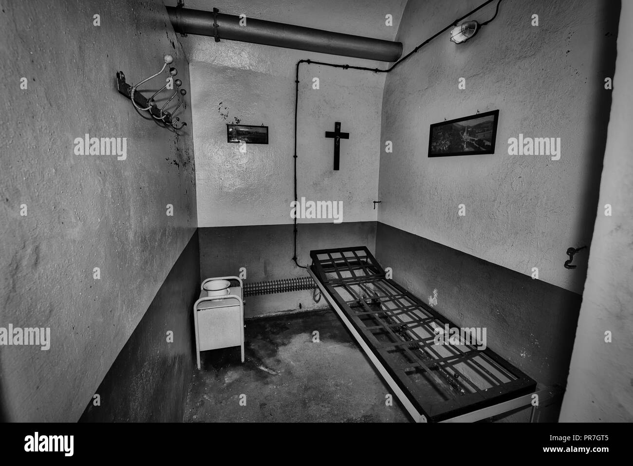 Die Maginot-linie, Ligne Maginot-Fort de Schoenenbourg (Alsace-France) Weltkrieg Geschichte Verteidigung gegen NS-Deutschland Hitler Stockfoto