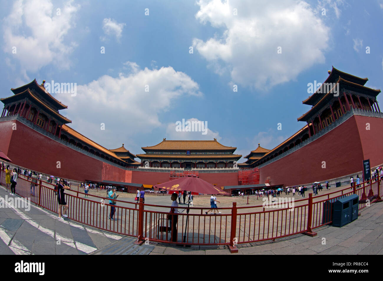 Eingang zur Verbotenen Stadt, ein UNESCO-Weltkulturerbe, Peking, China Stockfoto