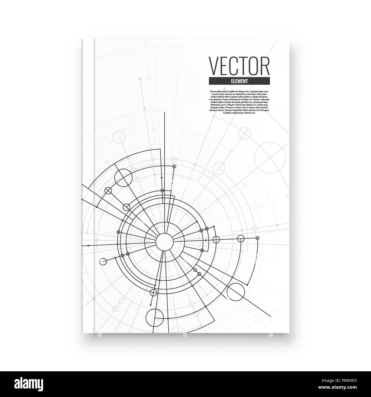 Abstrakte Flyer Design Hintergrund. Broschüre Vorlage. Stock Vektor