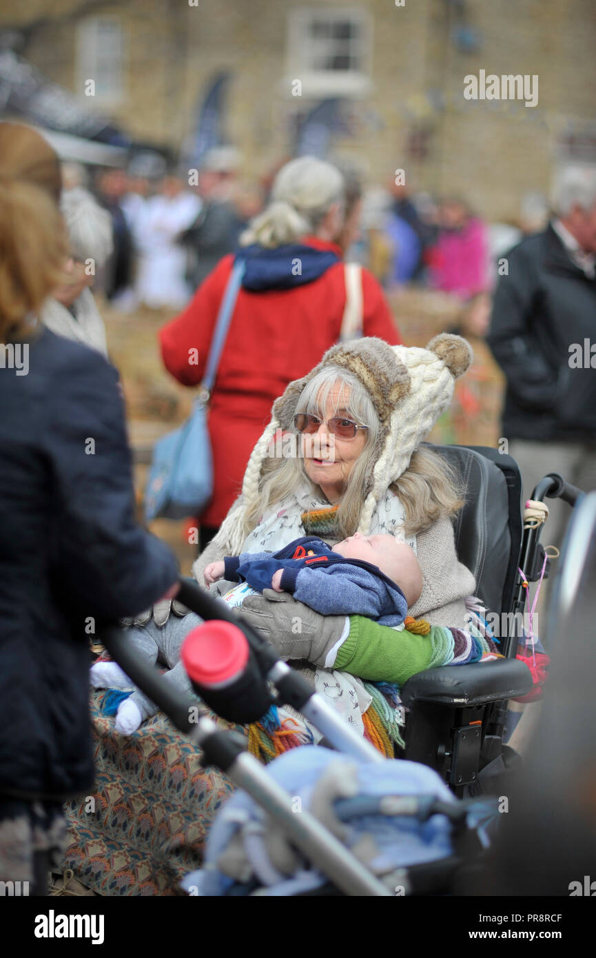 Lady Masham, Masham Schafe Fair Yorkshire England Großbritannien Stockfoto