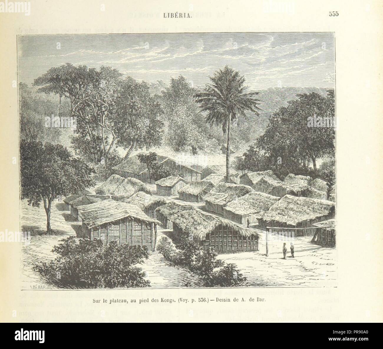 Seite 545 von '[Géographie. La Terre à vol d'Oiseau. Troisième édition" illustrée de 176 gravures sur Bois.]'. Stockfoto
