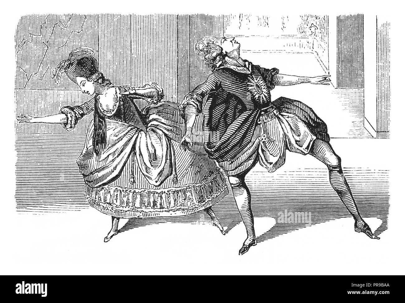 19 Abbildung: ein Detail aus dem Ballett "Jason und Medea". Nach dem 18. Jahrhundert Englisch Drucken. Originale Kunstwerke in Le Magasin Pi veröffentlicht. Stockfoto