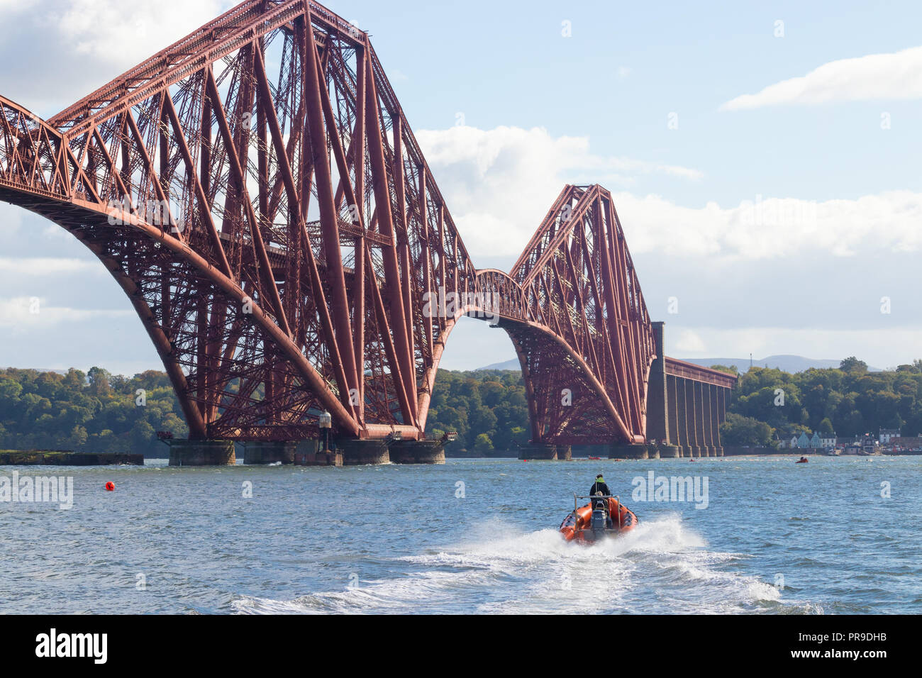 Die Forth Brücke von North Queensferry Fife in Schottland. Stockfoto