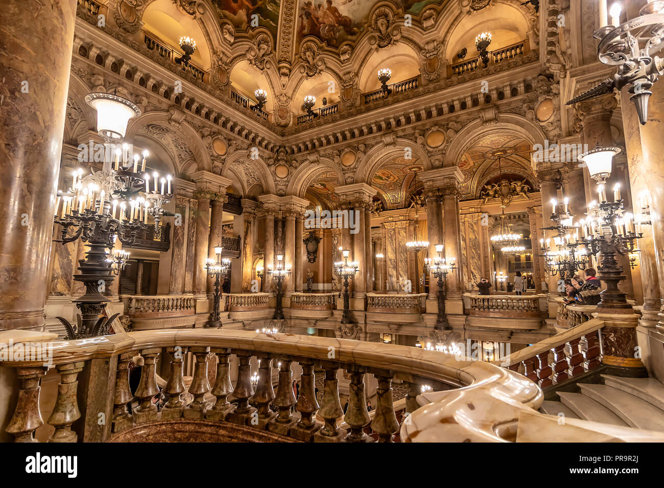 Das Palais Garnier (Opéra Garnier) in Paris, Frankreich. Es war