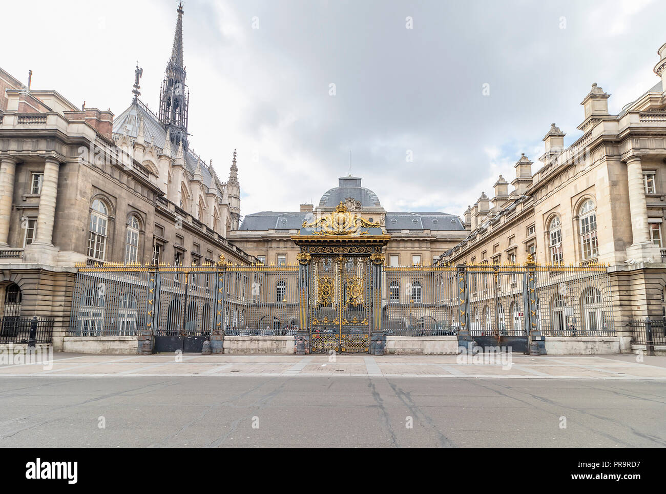 Palais de Justice de Paris (Paris). Palais de Justice, einem der wichtigsten offiziellen Gebäude in Paris, es war der ehemalige königliche Palac Stockfoto
