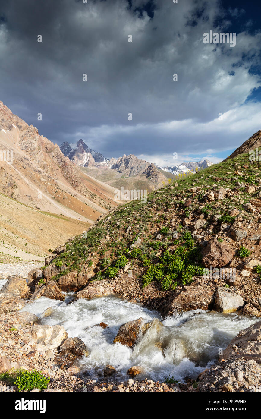 Zentralasien, Tadschikistan, Fan Gebirge, Stockfoto