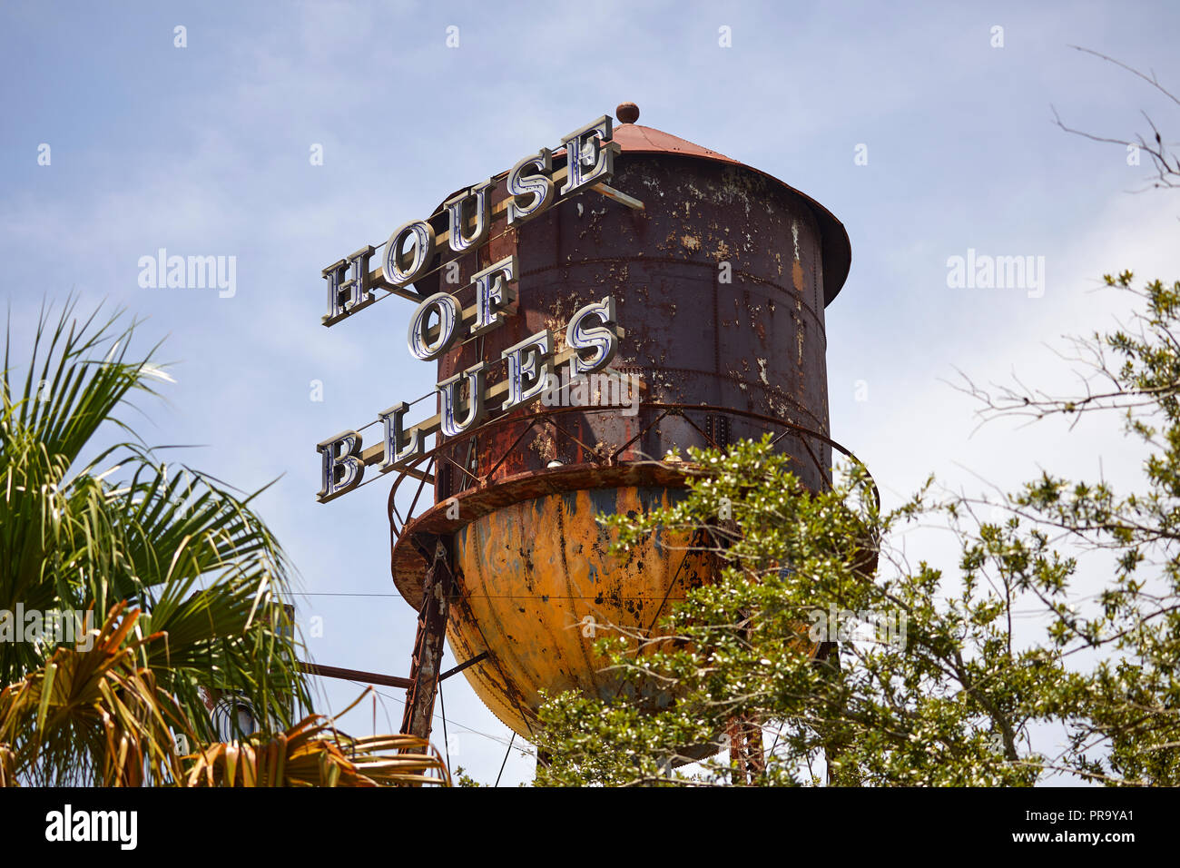 House of Blues Wassertank Stockfoto