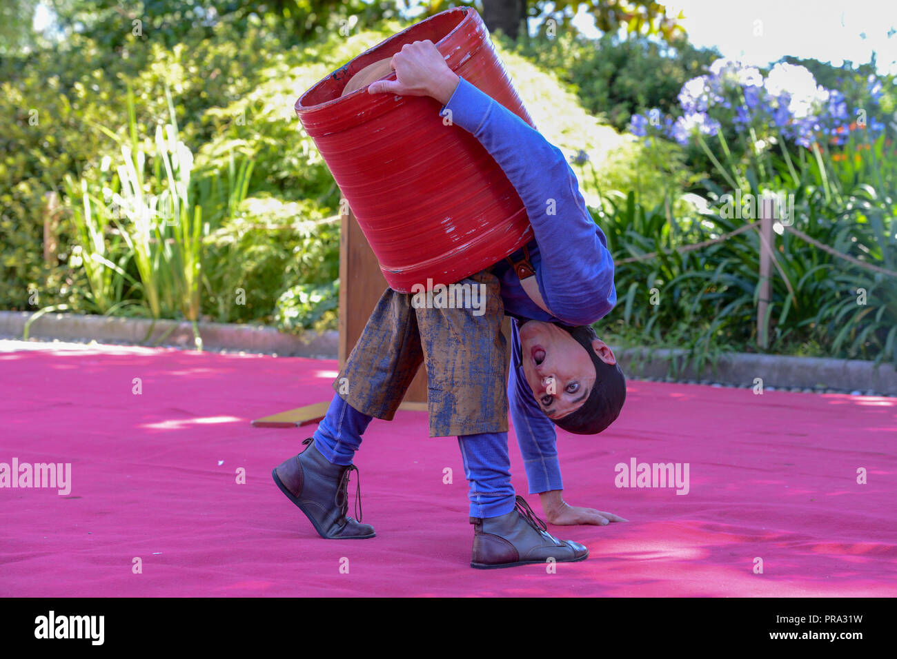 Lugano, Schweiz - 15. Juli 2016 - comedian Barto am Buskers Festival in Lugano, Schweiz Stockfoto